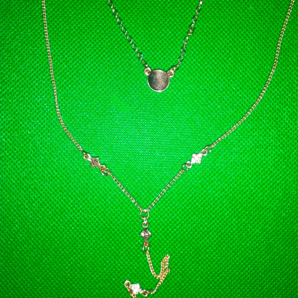 Charming Charlie Triple Chain Necklace